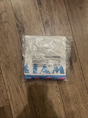 White Graphic Tee with Miami Vice